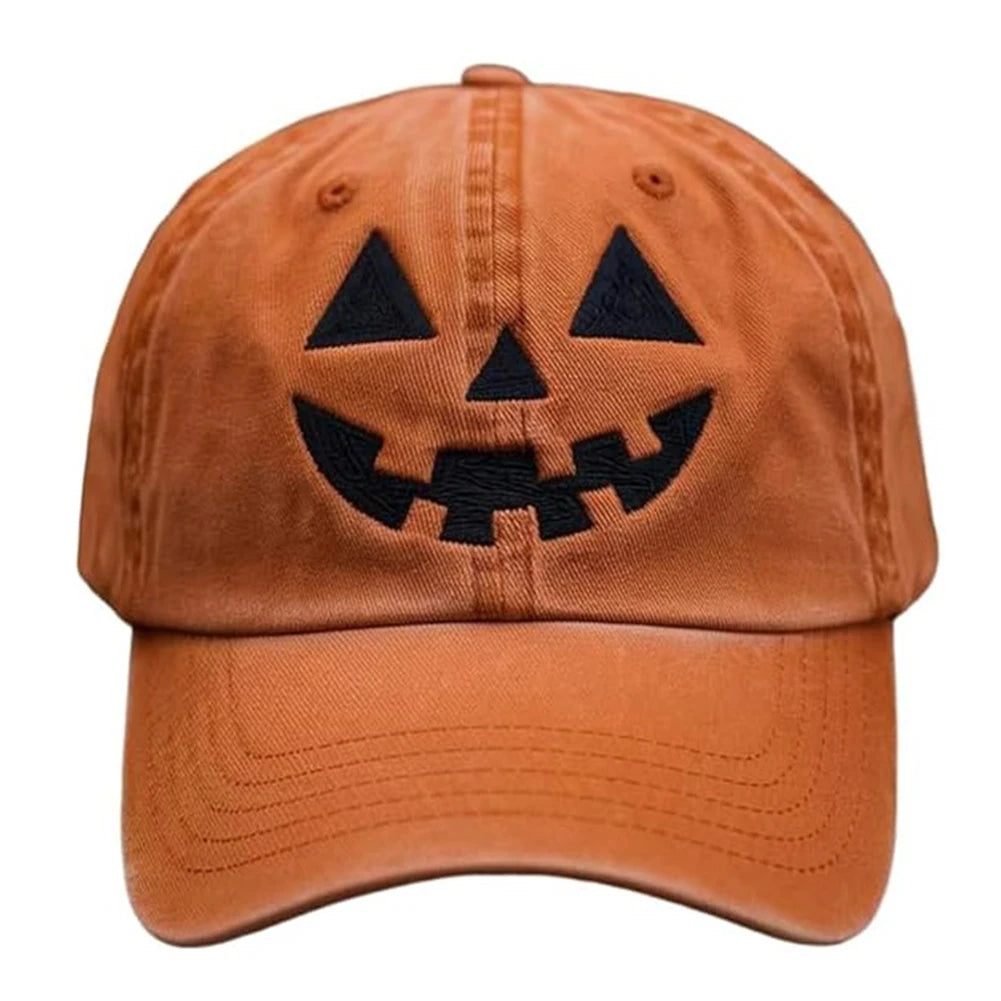 Pumpkin Embroidery Cap
