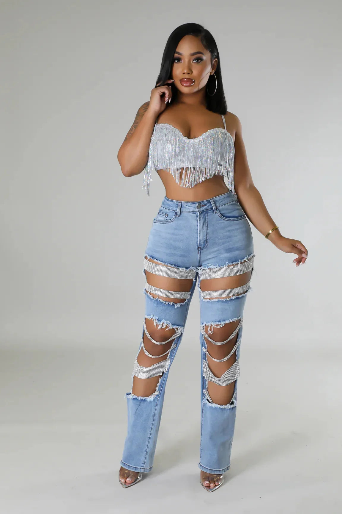 Women's Pearl Ripped Jeans