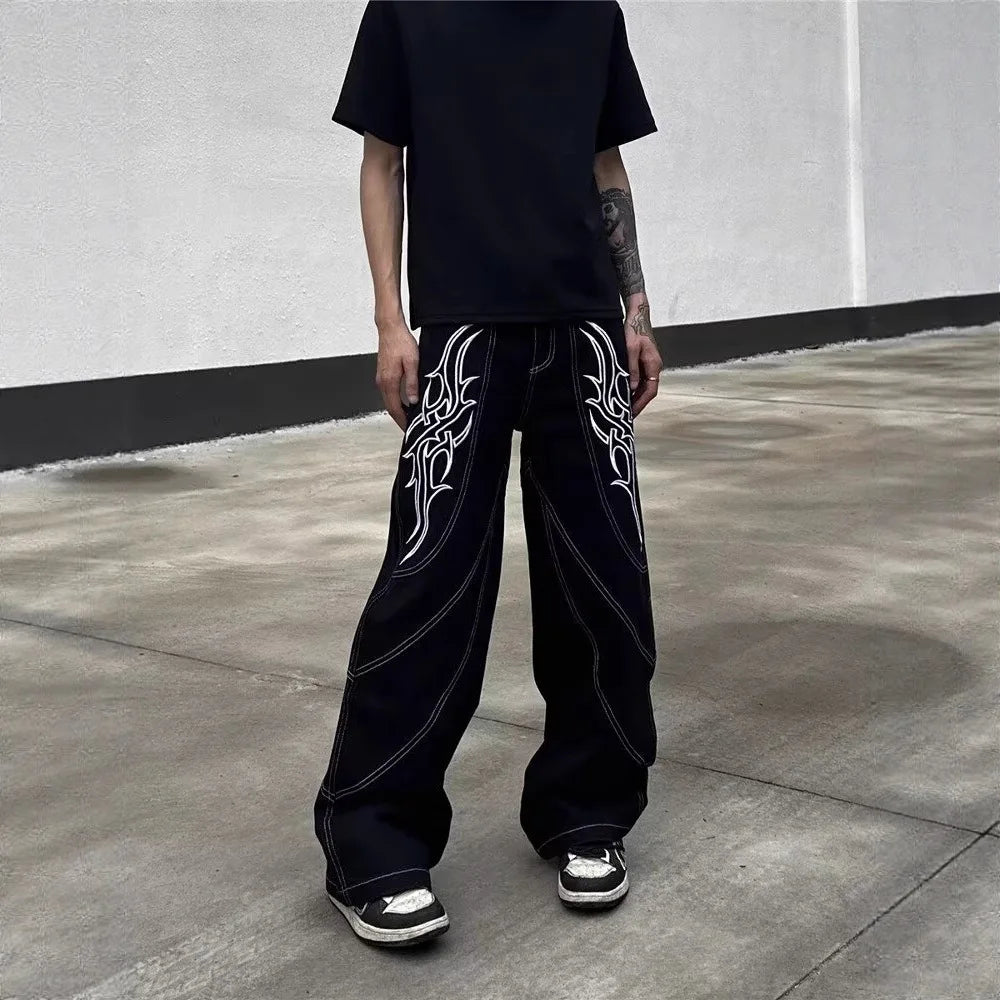 Patchwork Baggy Jeans