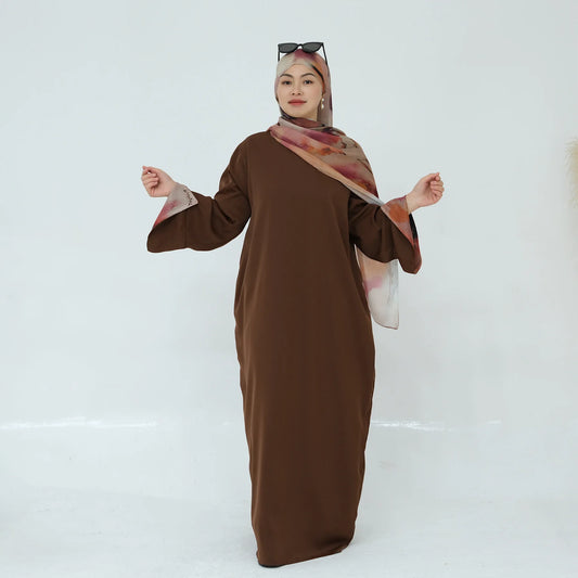 Elegant Dubai Women Abaya Hijab Modest Dress