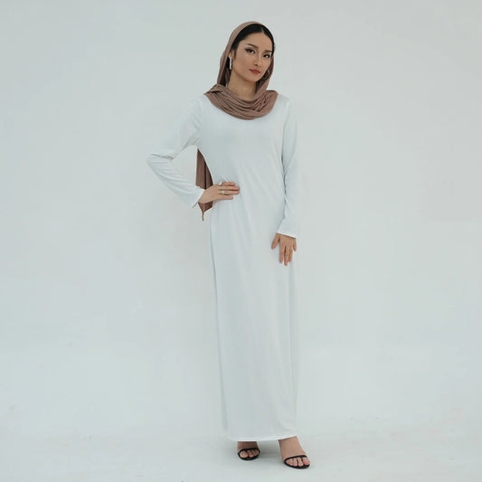 Muslim Women Abaya with Elastic Underskirt