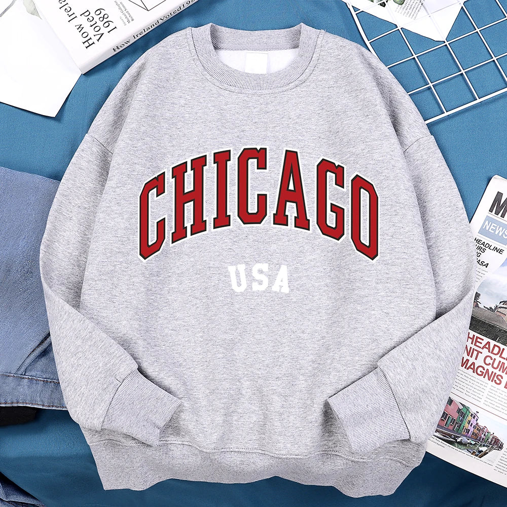 Men’s Chicago USA Graphic Fleece Sweatshirt