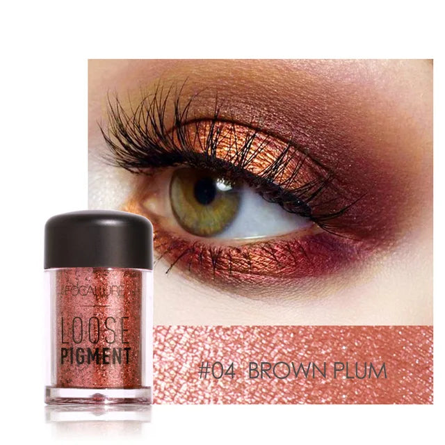 18-Color Glitter Eyeshadow Waterproof Shiny Crystal Eye Makeup