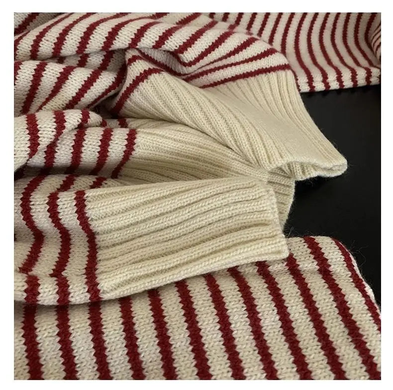 Korean Striped Pullover