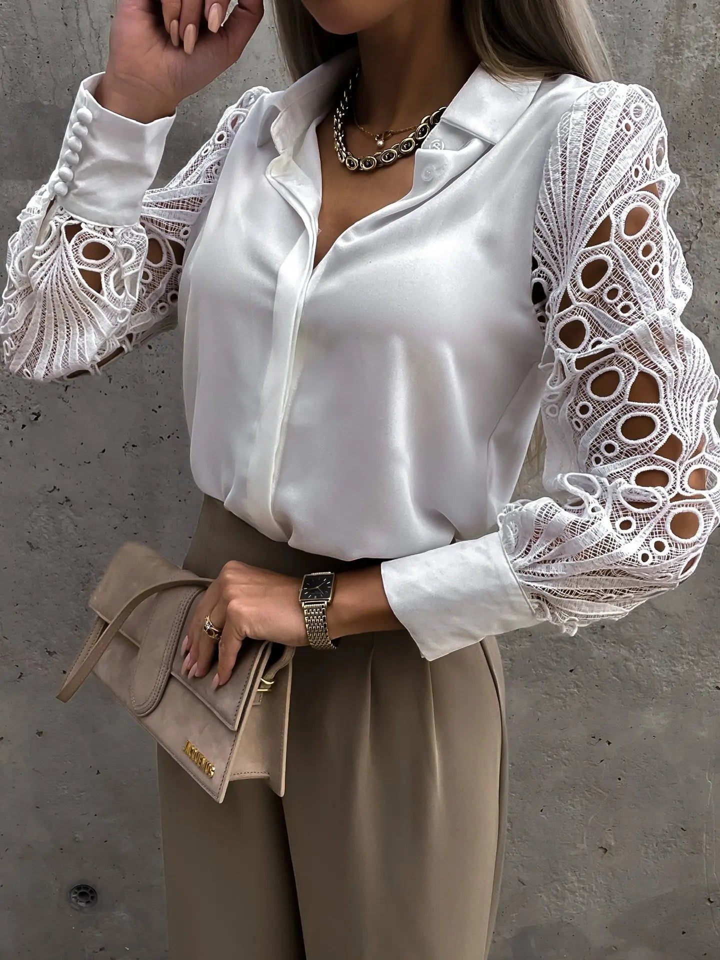 Women's V Neck Blouse