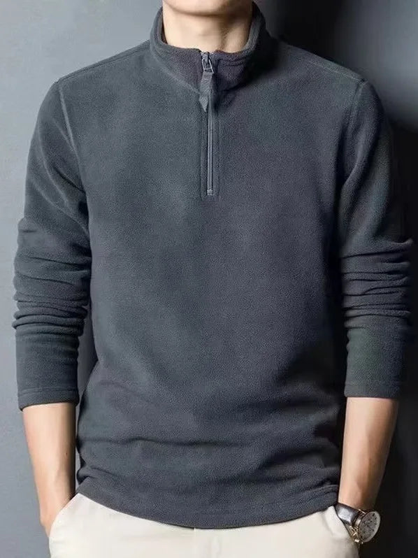 Half Zip Polo Sweatshirt