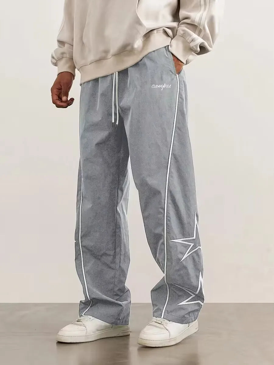 Red Embroidered Pants