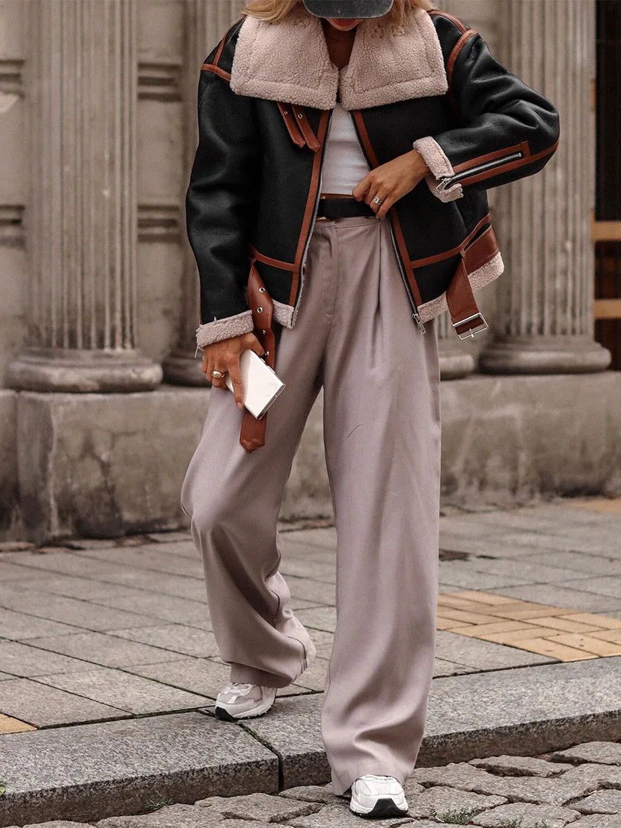 Women Patchwork Jacket