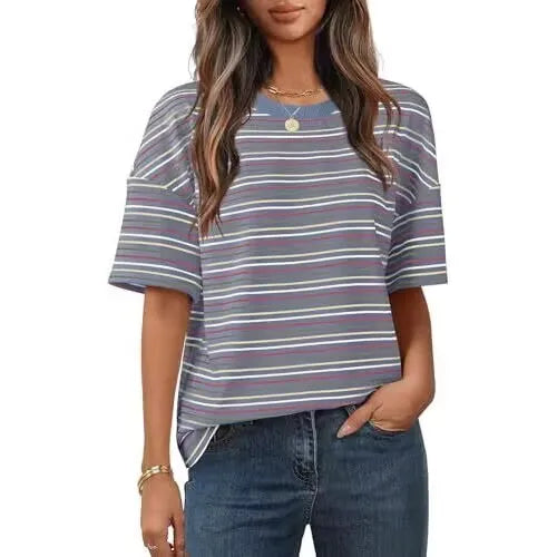 Women's Color Block Stripe T-Shirt