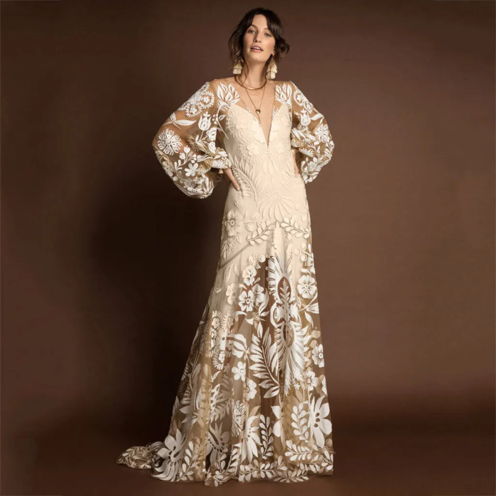 Floral Evening Dress