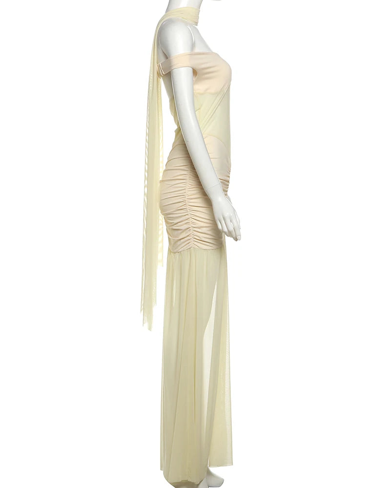 Mesh Patchwork Dress