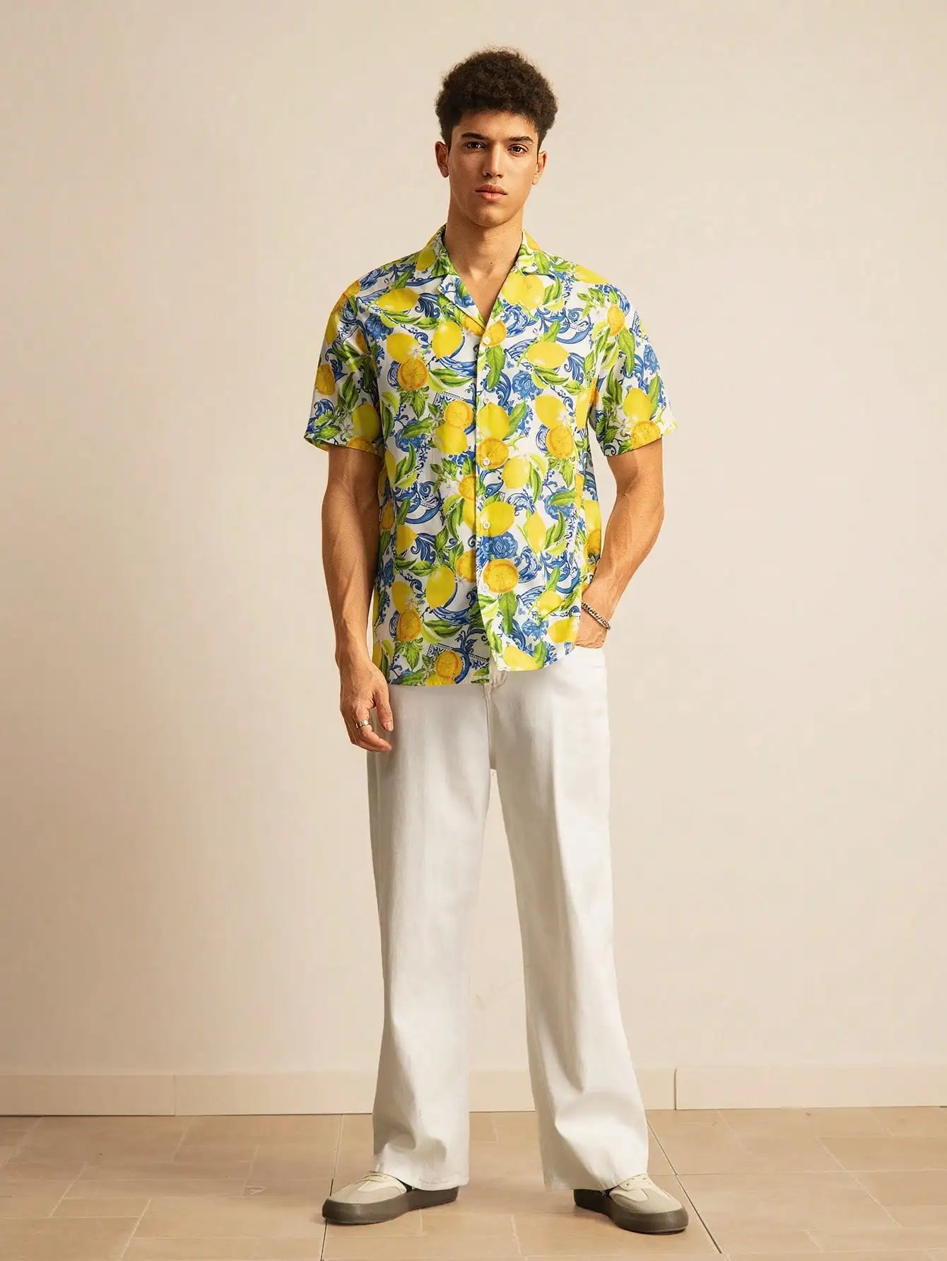 Men Summers Button Down Shirt