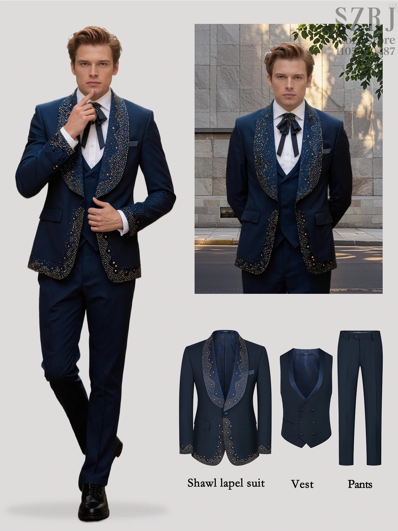 Three Piece Suit Set