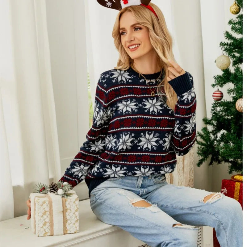 Red Snowflake Sweater