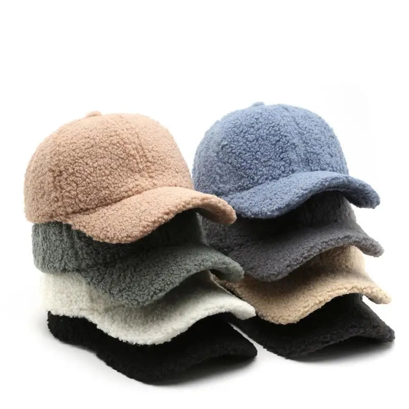 Lamb Wool Baseball Cap