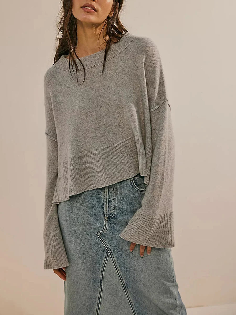 Flared Sleeve Sweater