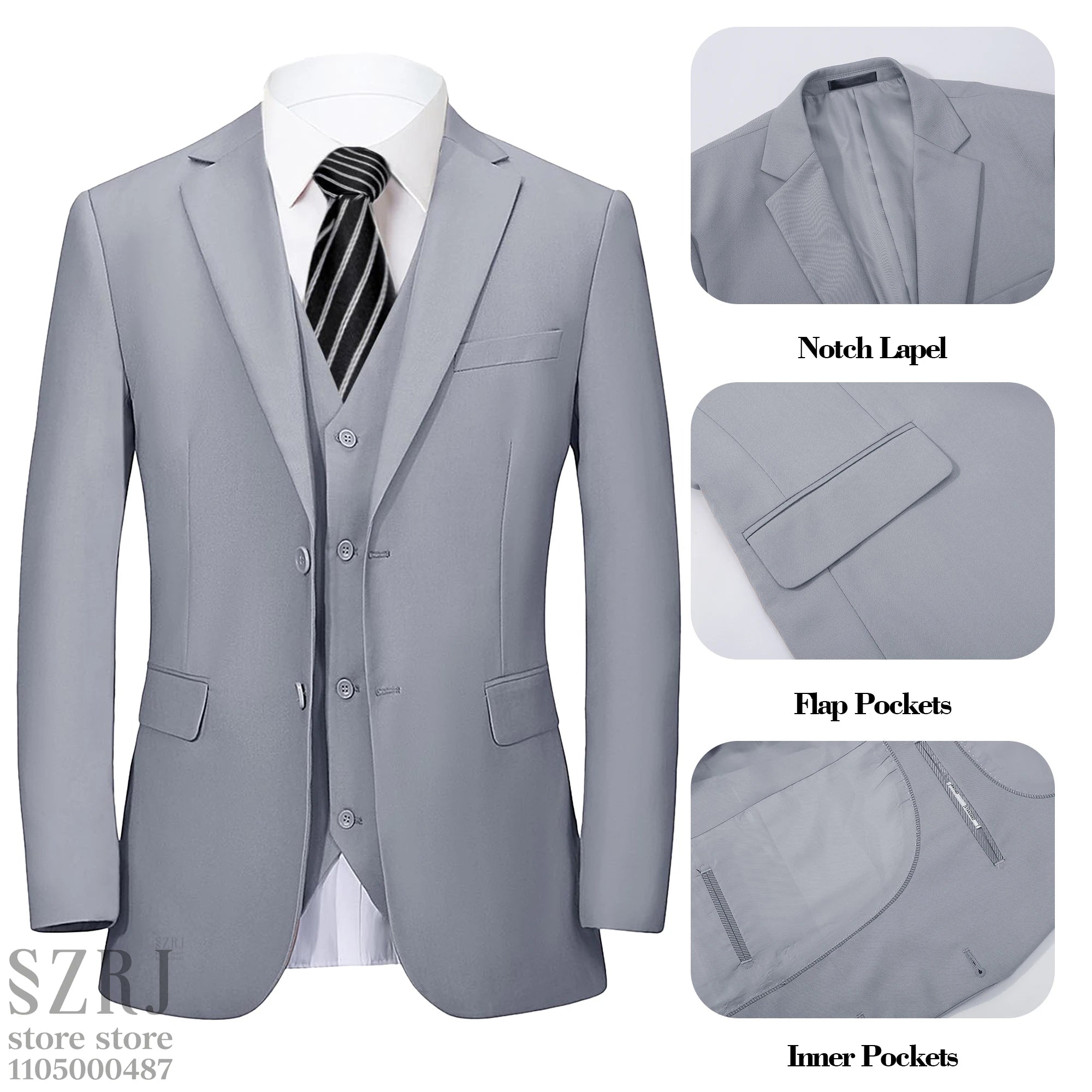 Two Button Suit Set