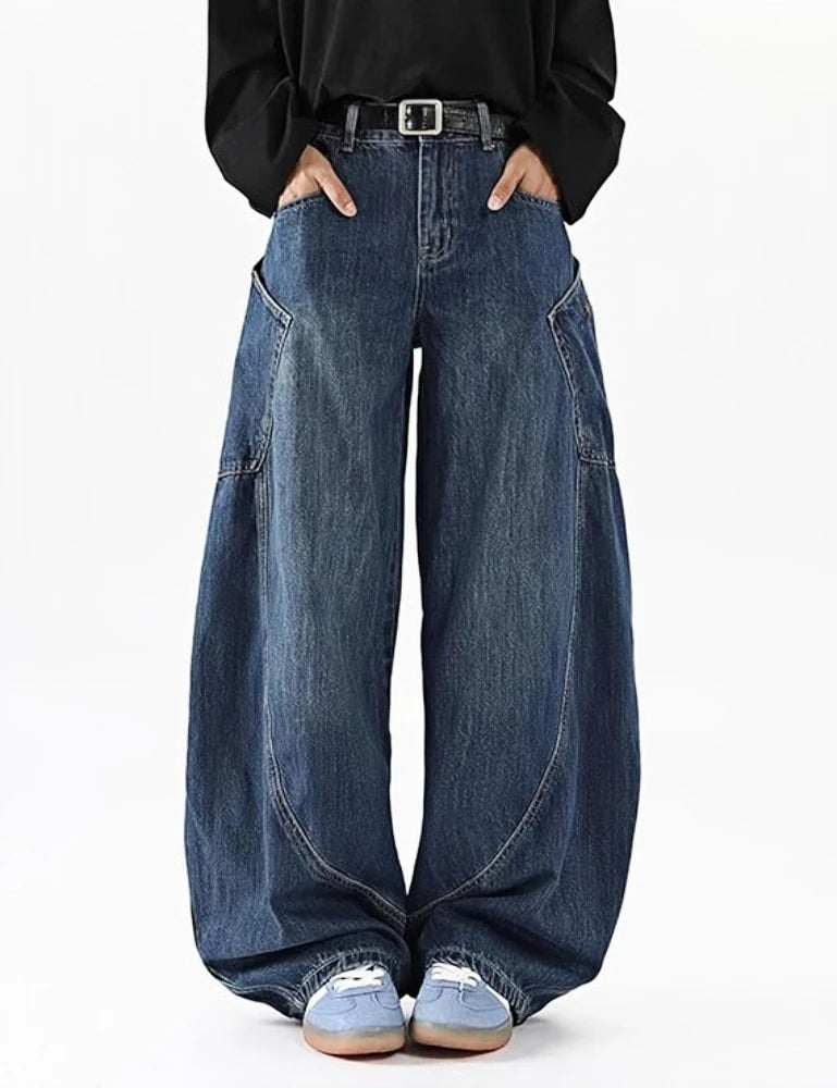 Wide-Cut Jeans