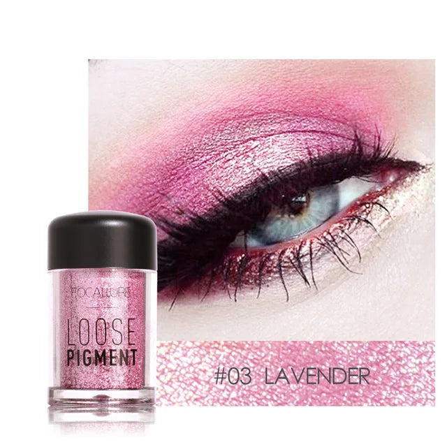 18-Color Glitter Eyeshadow Waterproof Shiny Crystal Eye Makeup