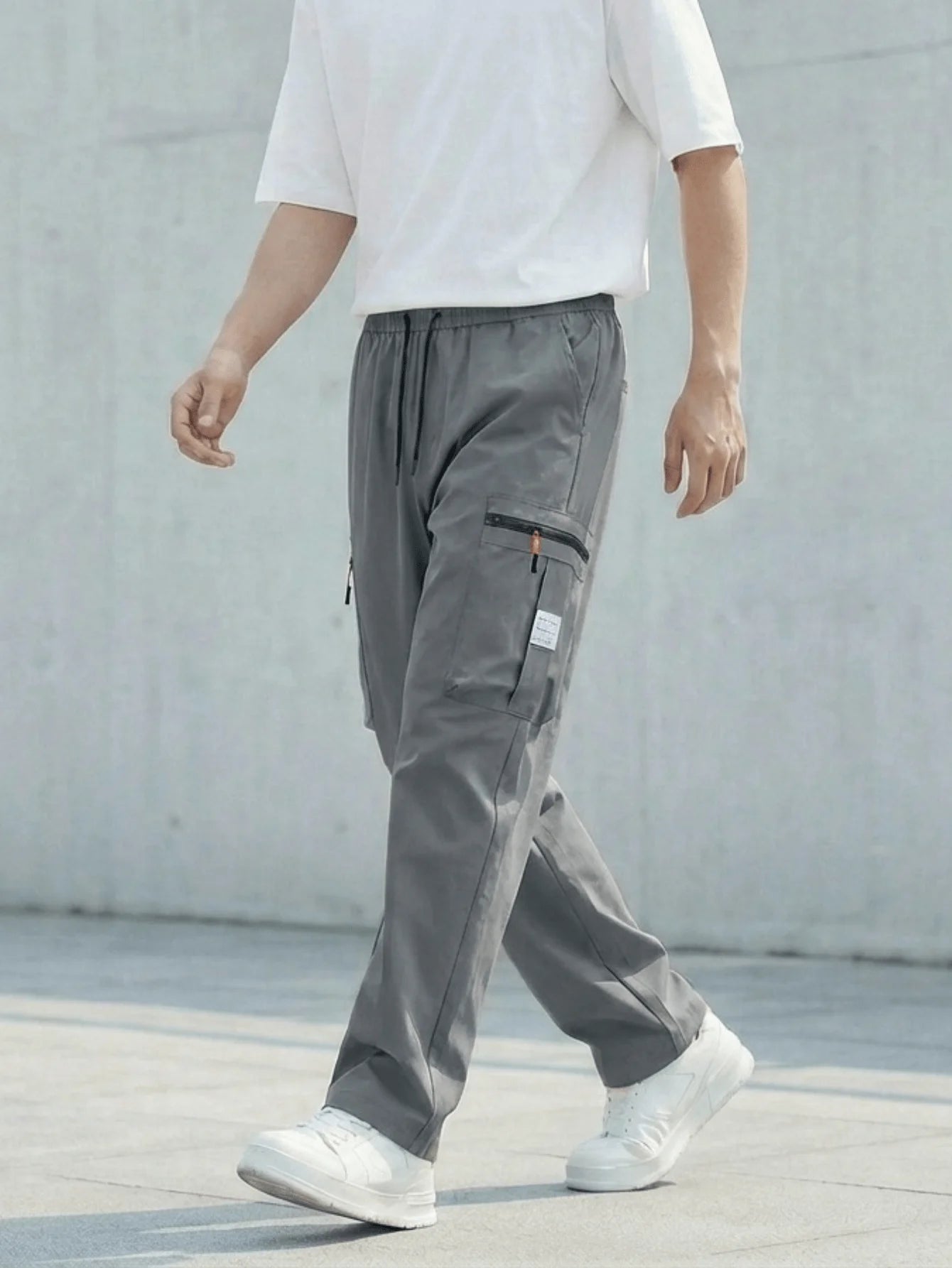 Men’s Relaxed Fit Cargo Trousers – 2 Piece