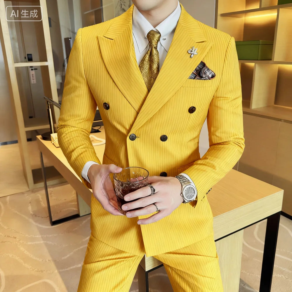 Men's Striped Suit