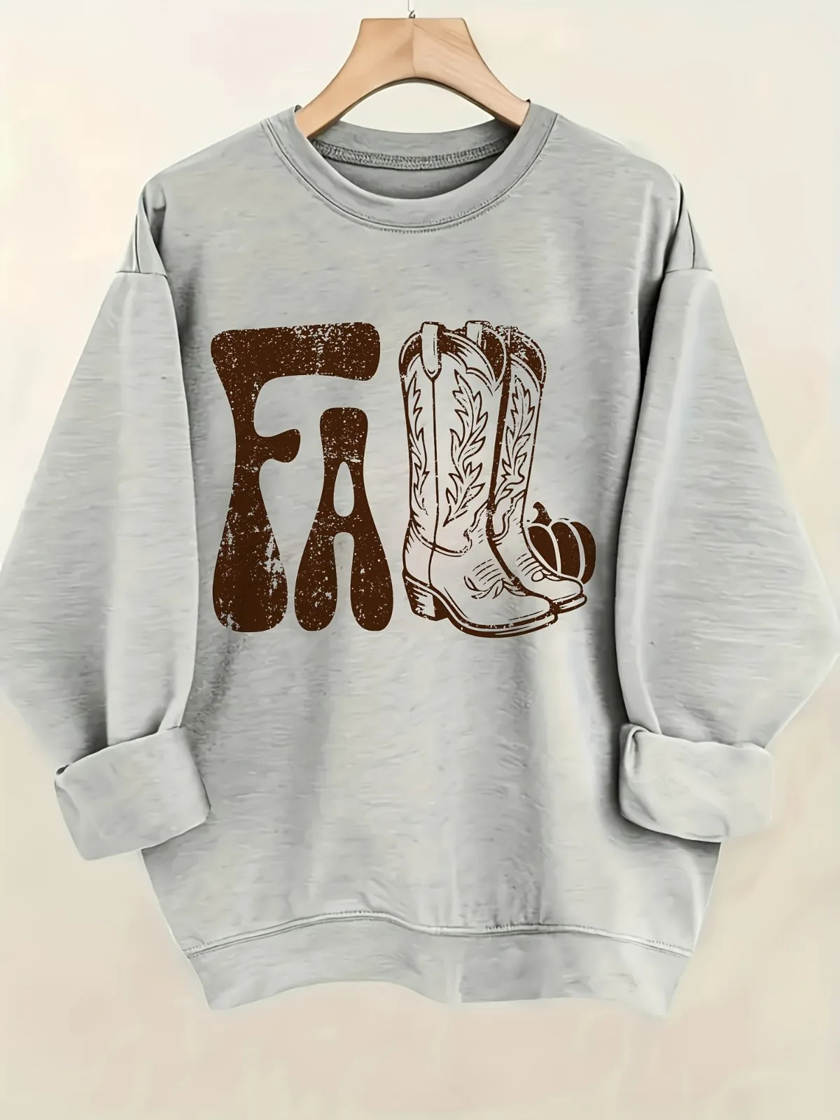 Cowboy Letter Print Hoodie