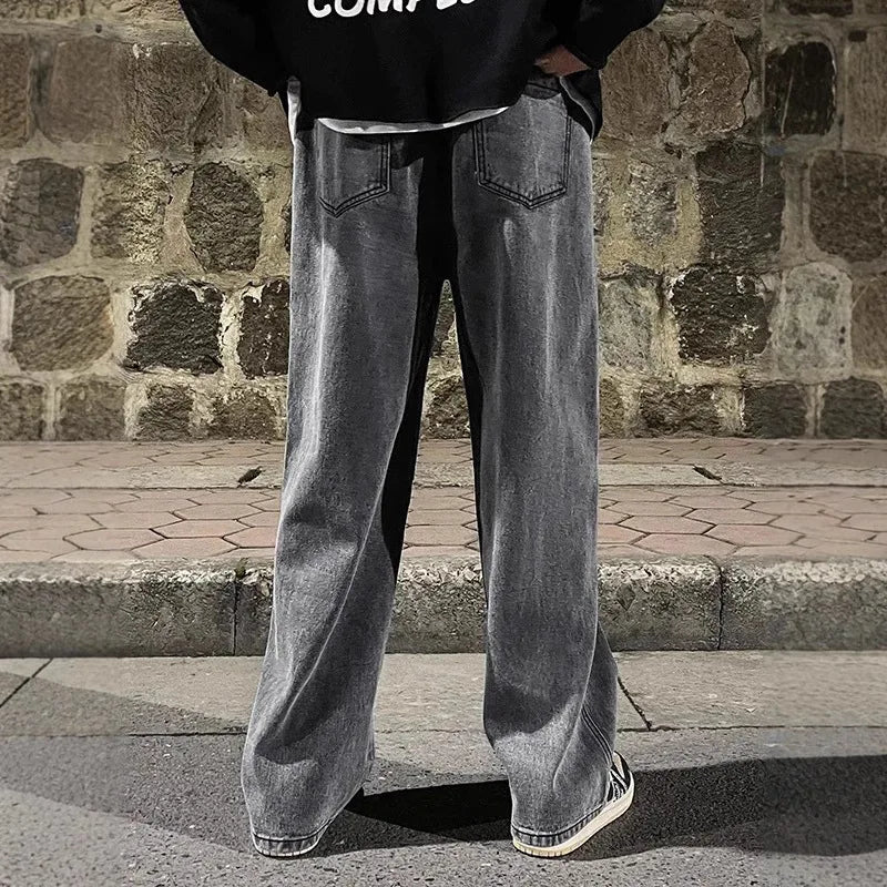 Straight-Leg High Street Pants