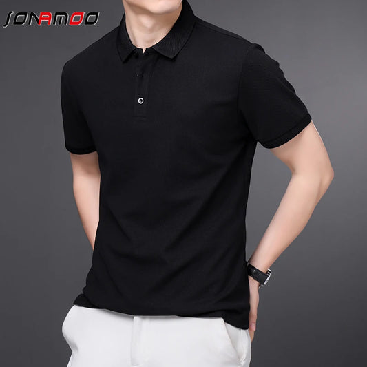 Men’s Summer Casual Solid Polo Shirt