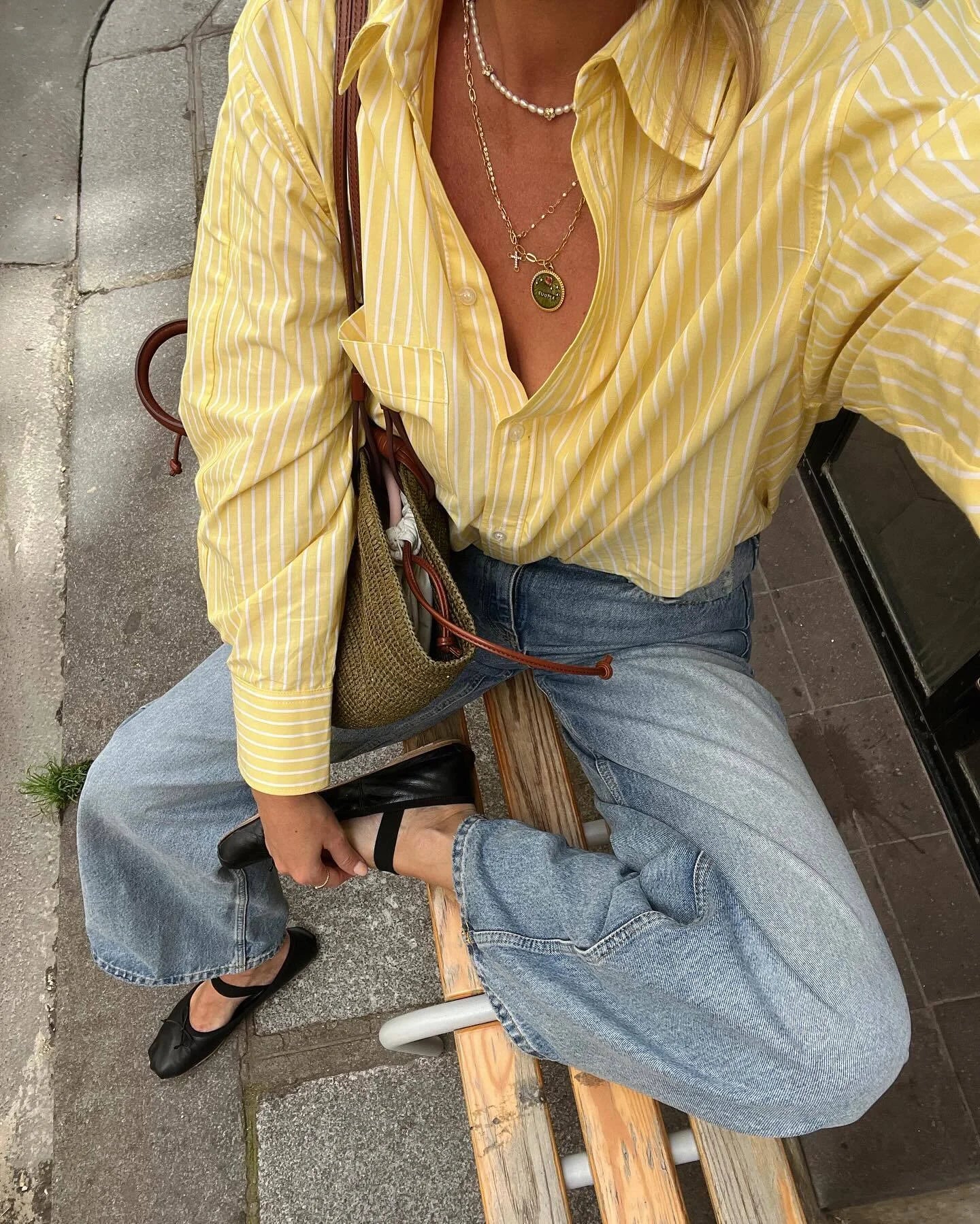 Striped Office Blouse