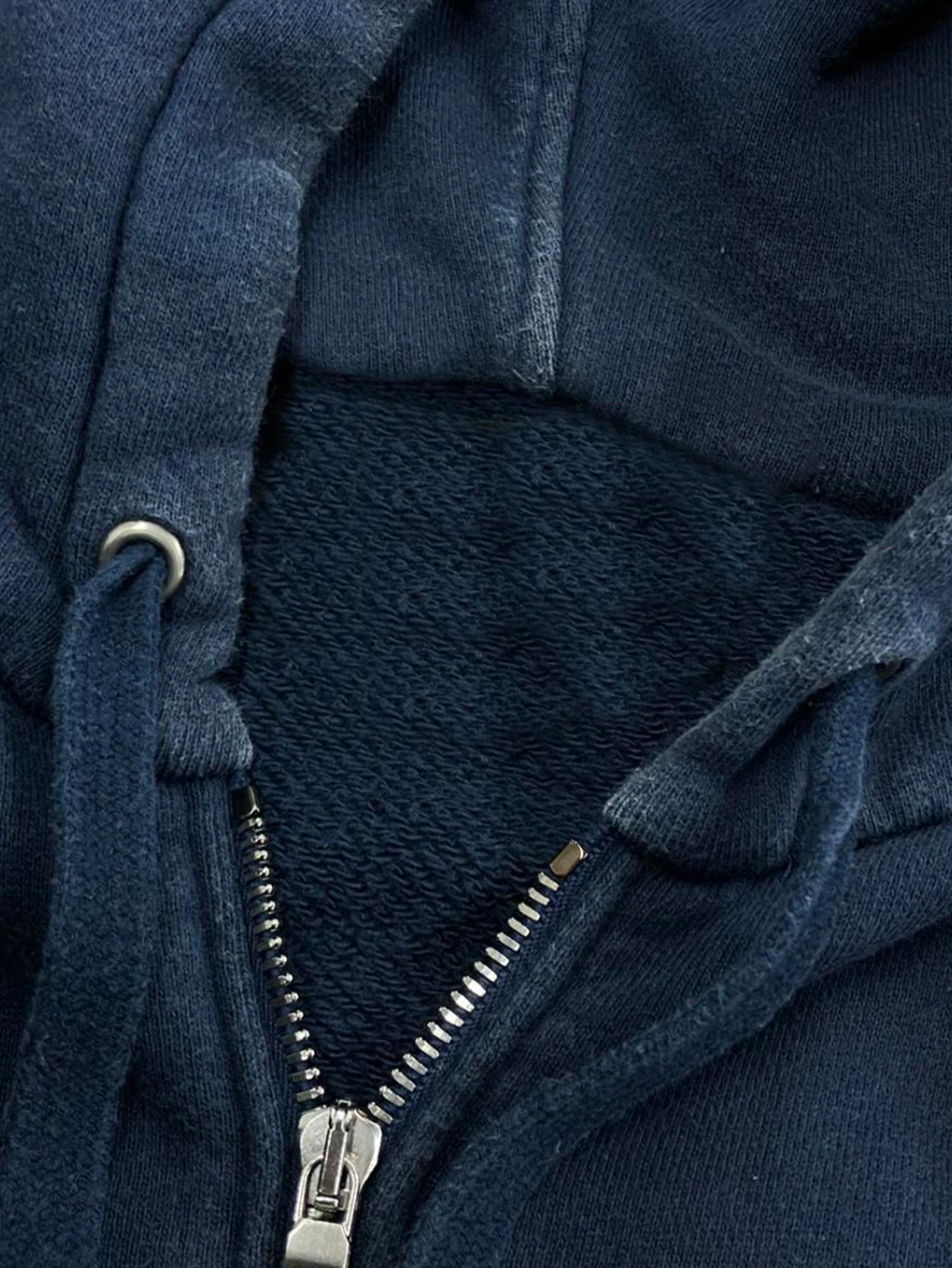 Gothic Embroidered Zip Hoodie