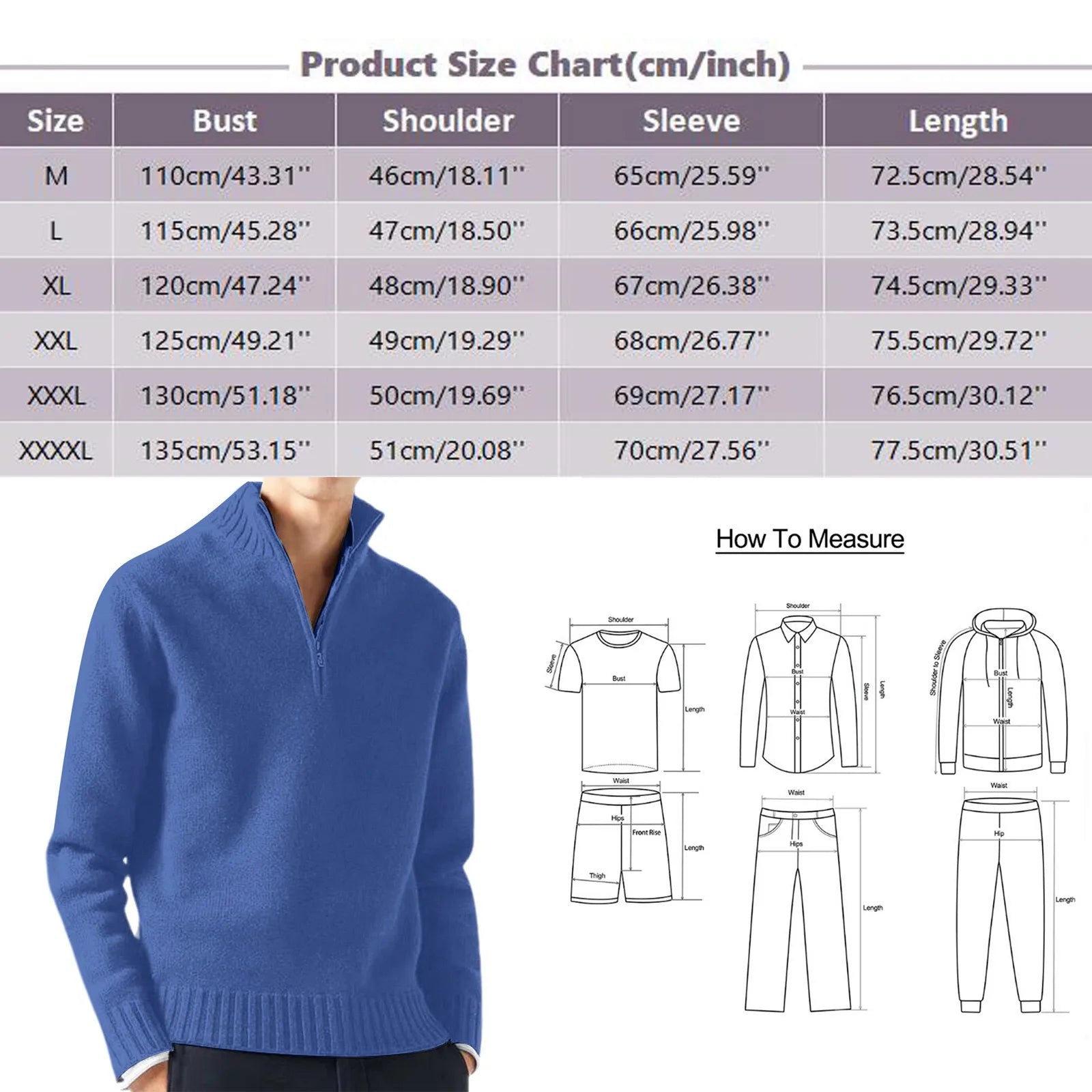 Half Zip Knit Sweater