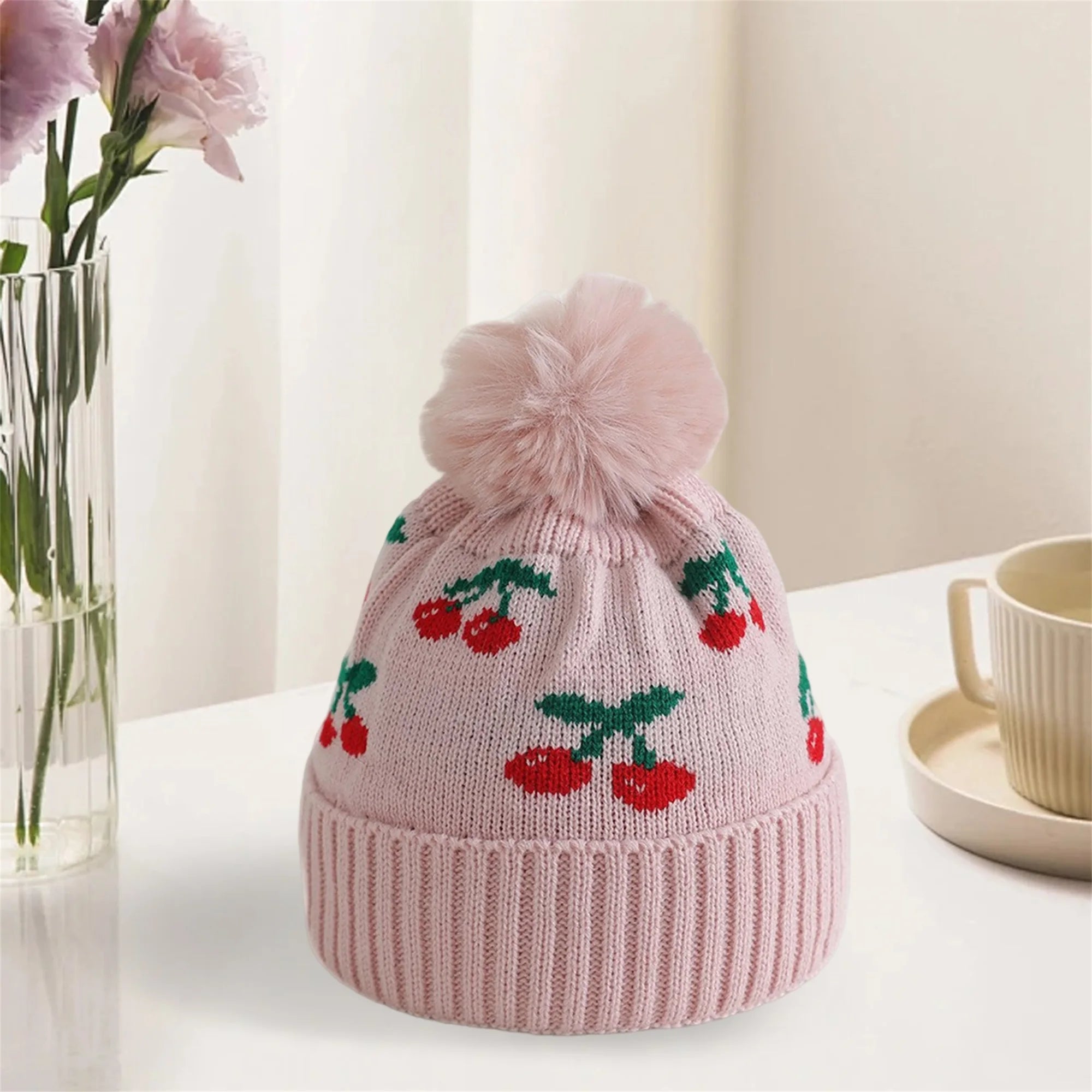 Strawberry Knitted Beanie