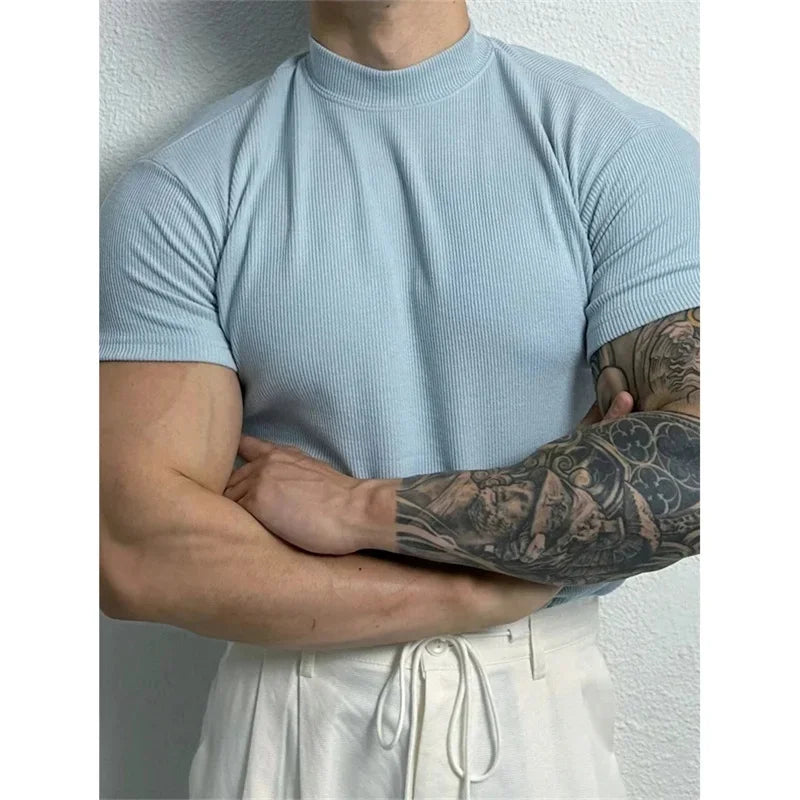 Elastic Stripe Men’s T-Shirt