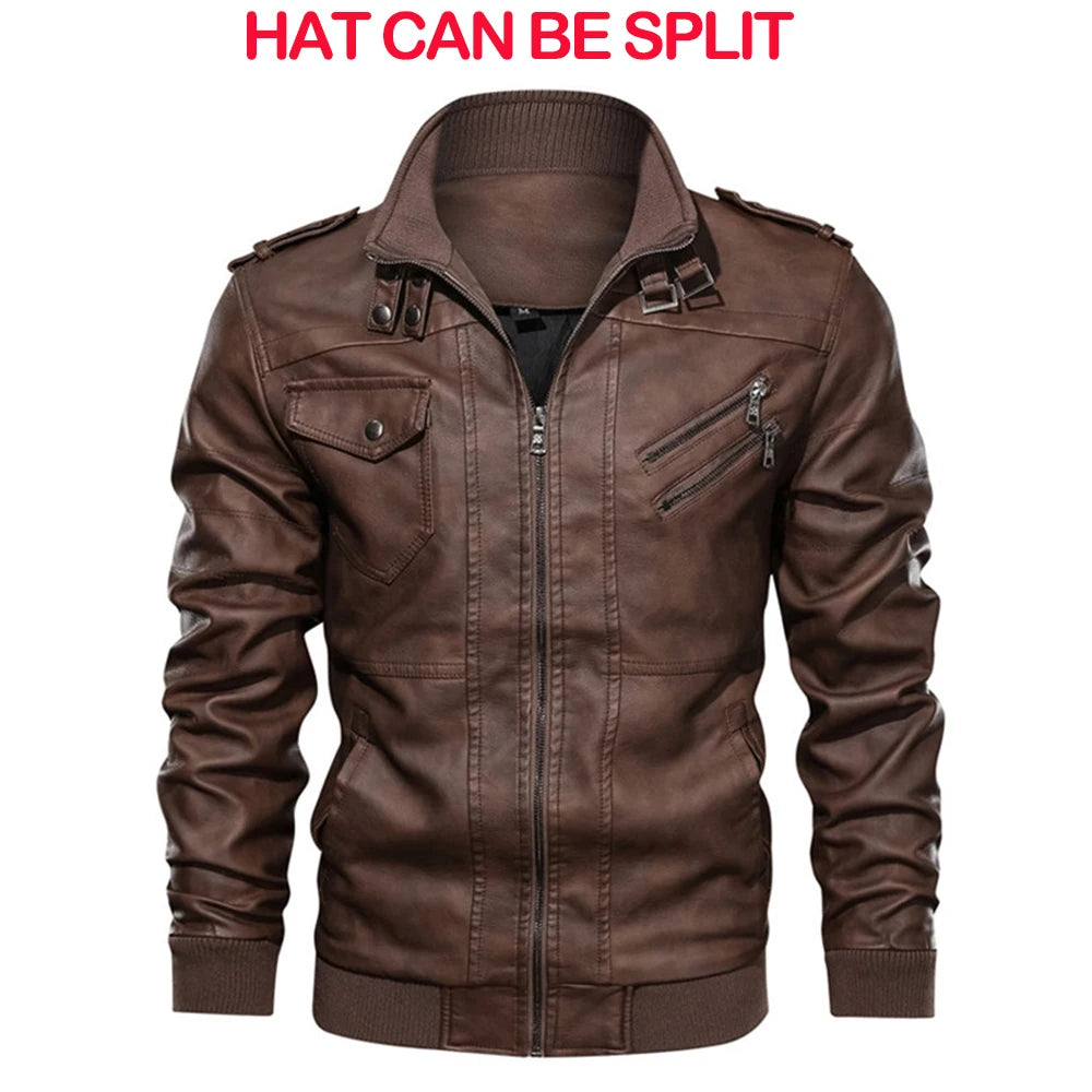 Men’s PU Biker Jacket
