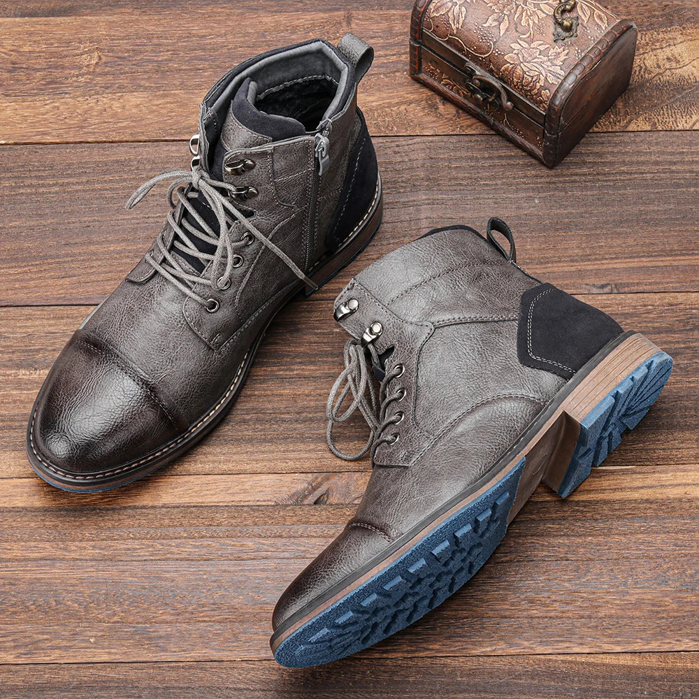 Men's Lace-Up Ankle Boots
