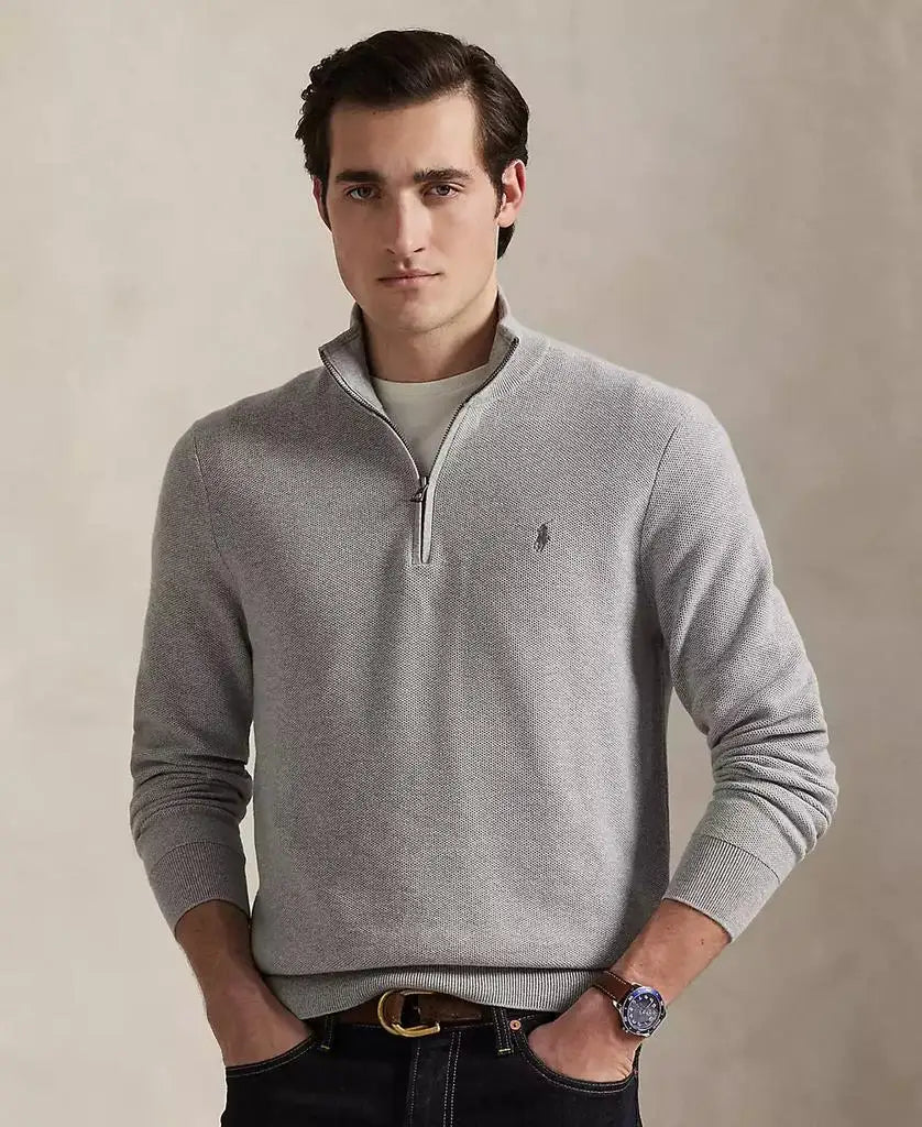 Mens Mesh Knit Sweater