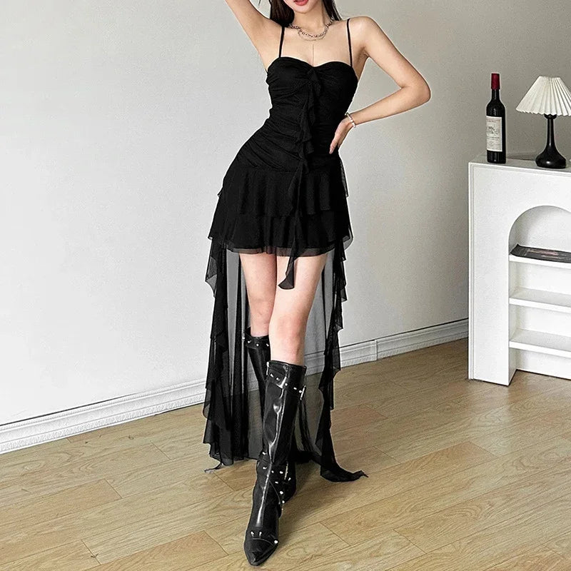 White Gothic Midi Dress