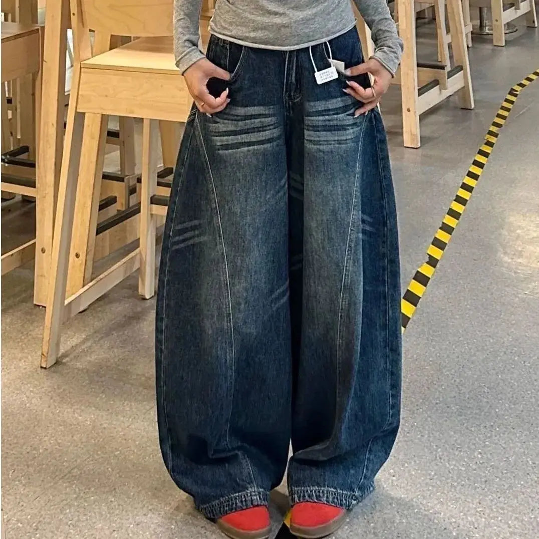 Women Y2K Baggy Wide Leg Jeans