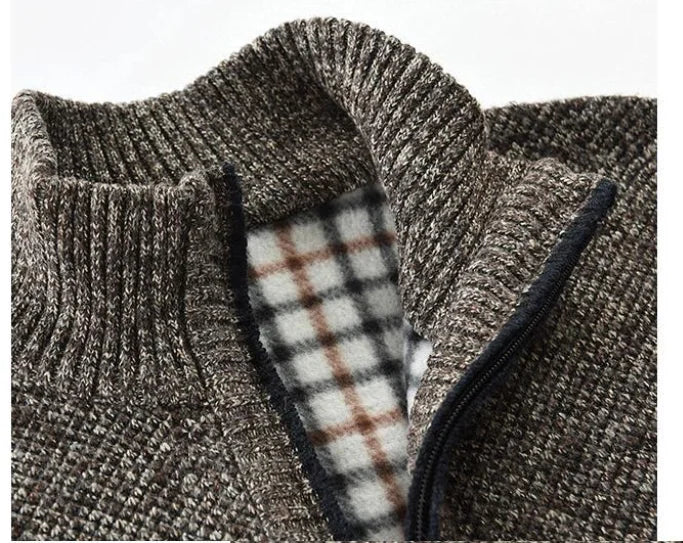 Plaid Turtleneck Sweater Vest