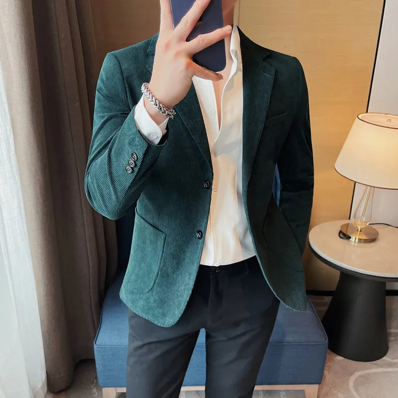 Men's Slim Corduroy Blazer