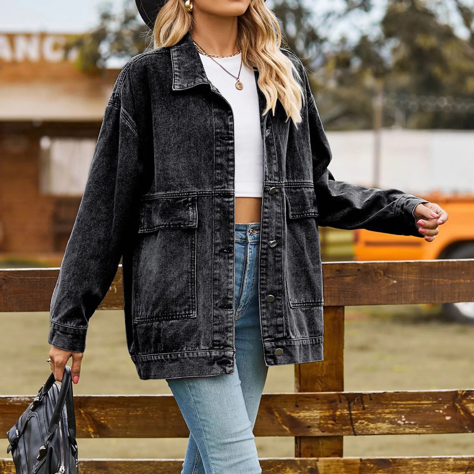 Pink Denim Jacket