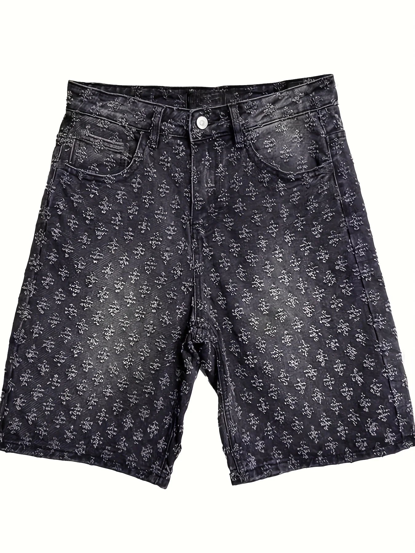 Men’s Ripped Denim Shorts