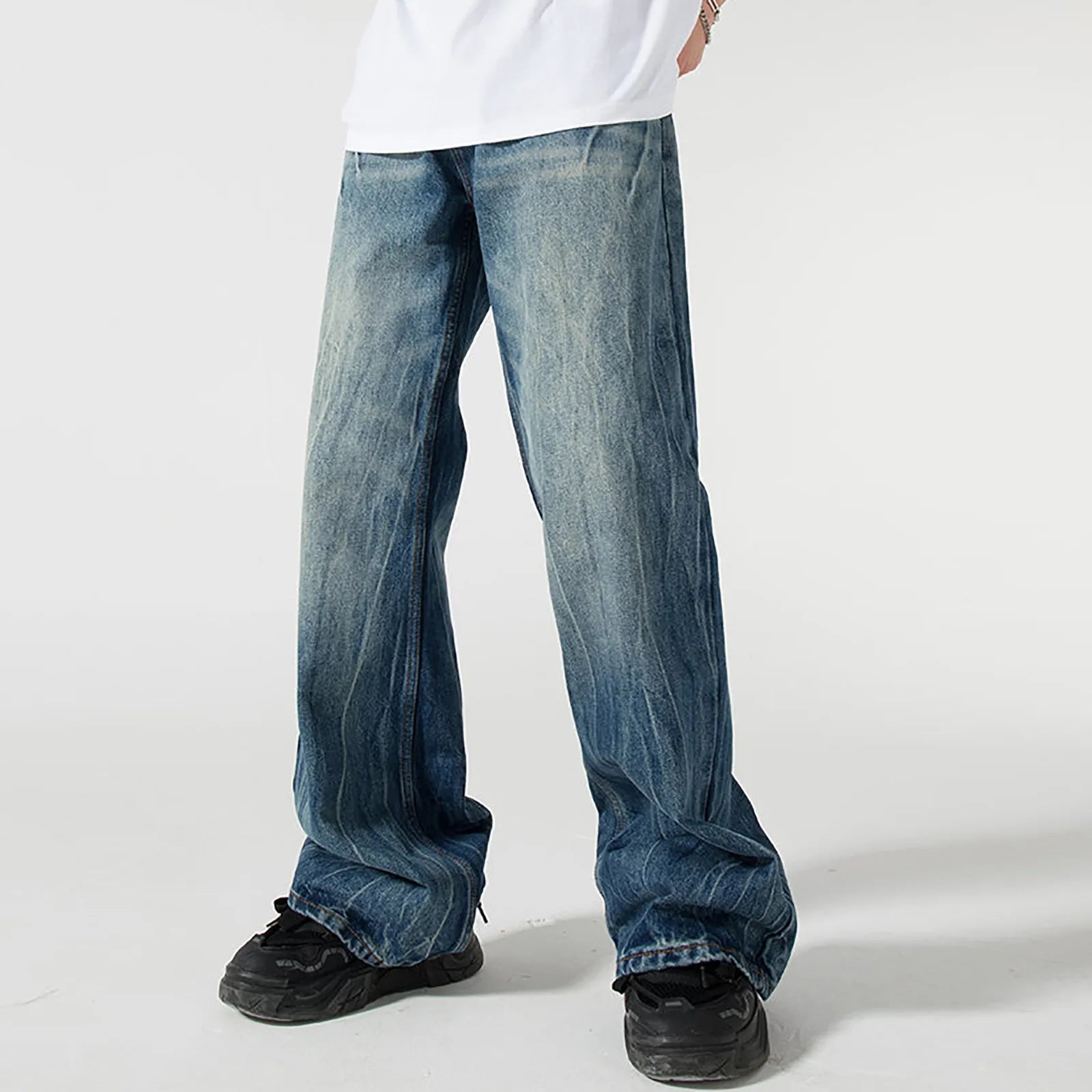 Retro Flared Denim Pants
