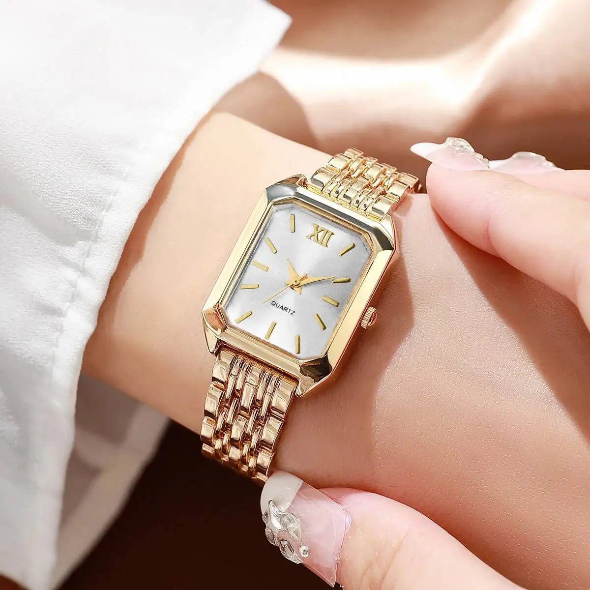Elegant Rectangle Women’s Quartz Watch