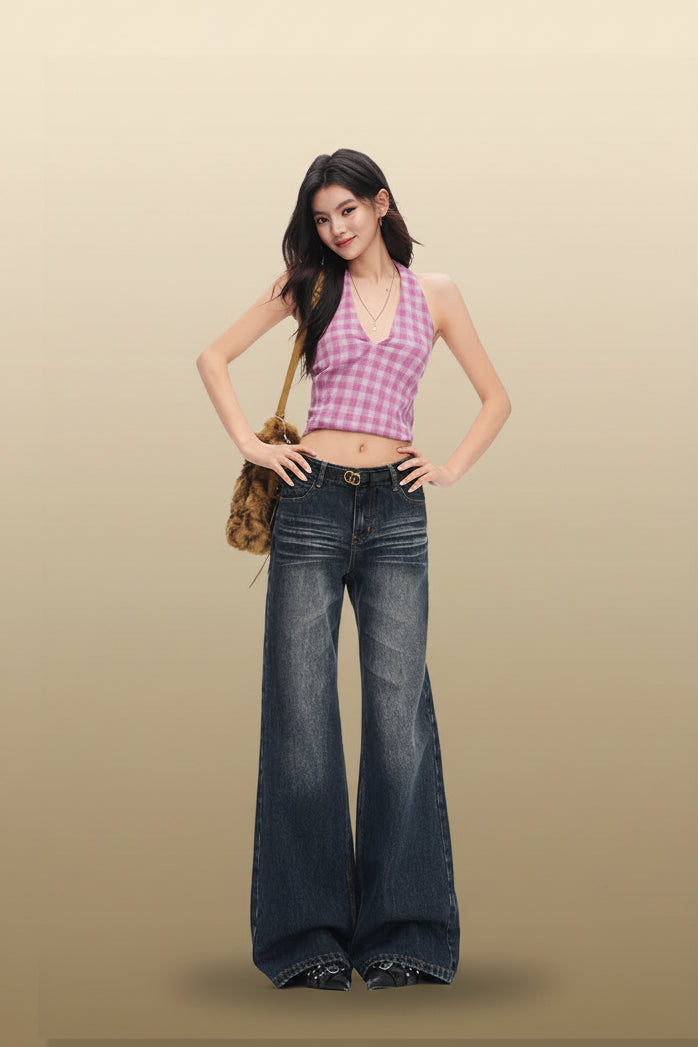 Women's Deep Blue Denim Shorts