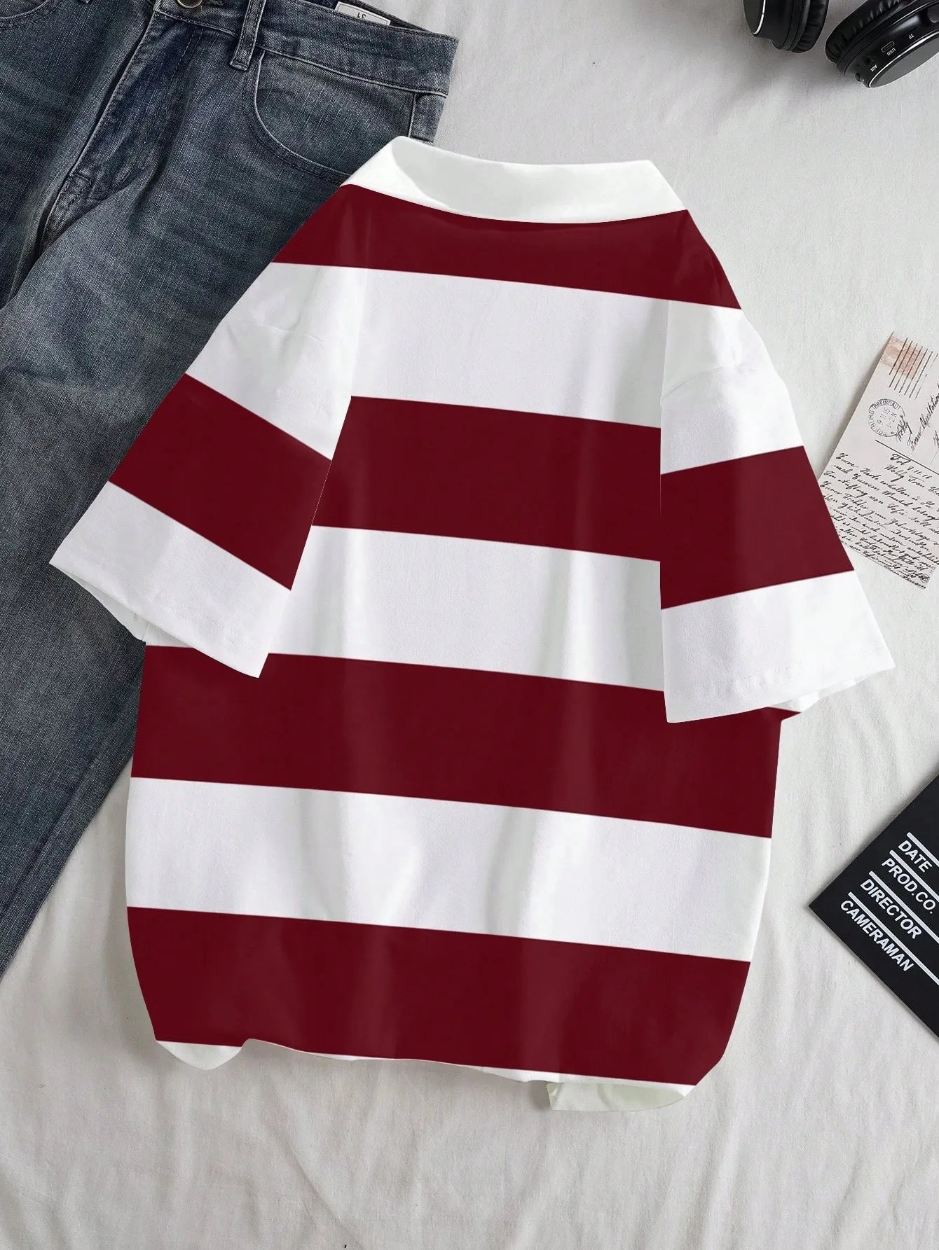 Men's 3D Striped Polo Shirt