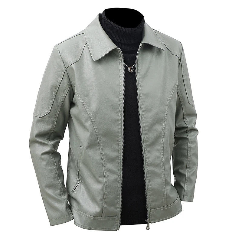 Men’s Casual Leather Jacket