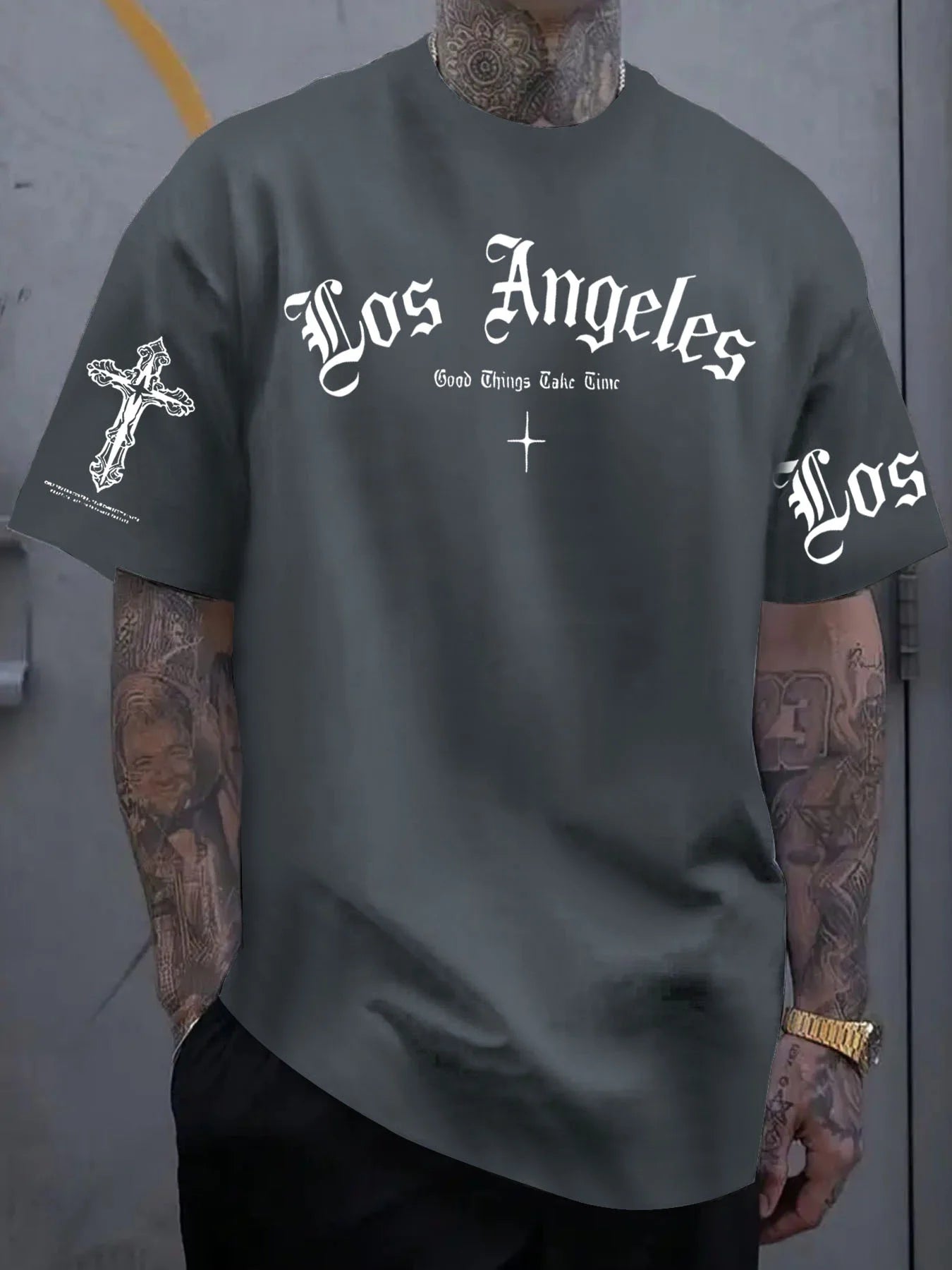 Men's Summer Letter Tee