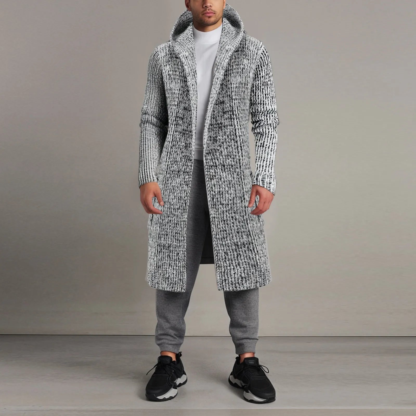 Men's Hooded Cardigan Coat