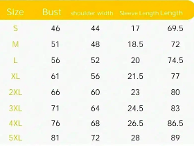 Size guide for Women's Mexican Y2K Crop T-Shirt